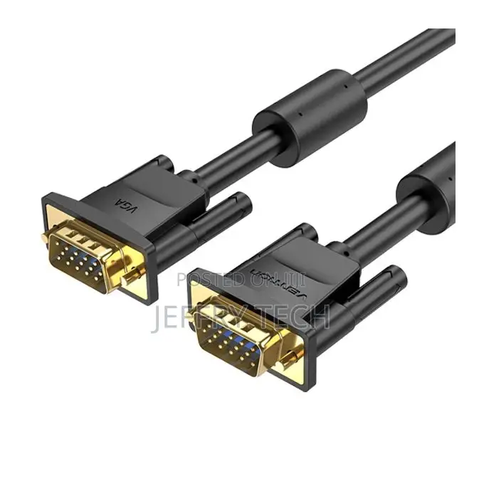 Vention Vga(3+6) Male to Male Cable With Ferrite Cores 1.5m
