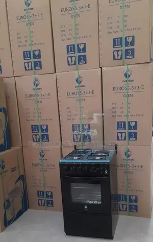 50×55 Euroken 3+1 Standing Cooker With Electric Oven Cooker
