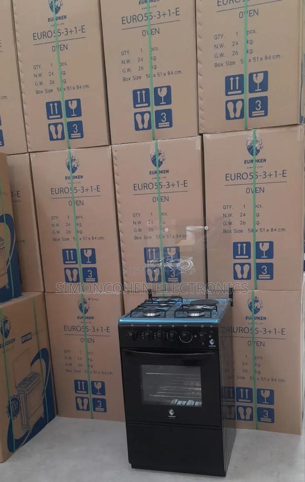 50×55 Euroken 3+1 Standing Cooker With Electric Oven Cooker - main view