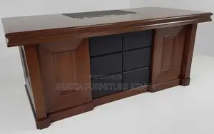 Office Tables:160cmquality Light Walnut Wood Executive Desk
