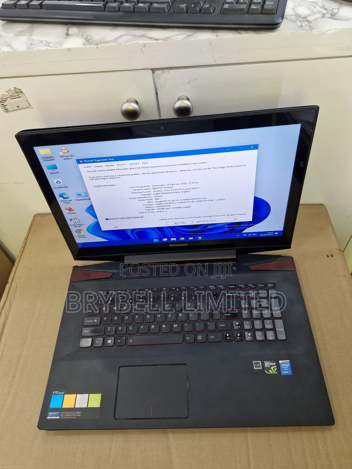 Laptop Lenovo Legion Y7000P IRX9 Gaming Laptop 16GB Intel Core I7 512GB