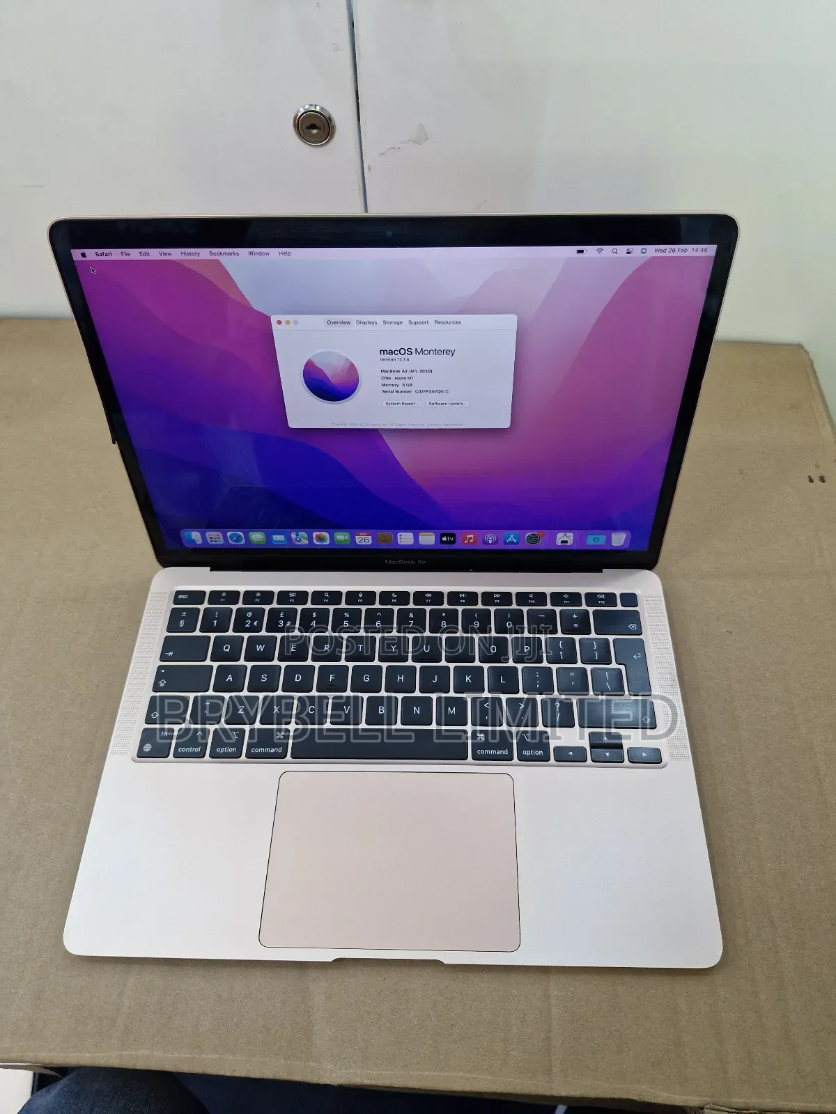 Laptop Apple MacBook Air 2020 M1 8GB Apple M1 SSD 256GB