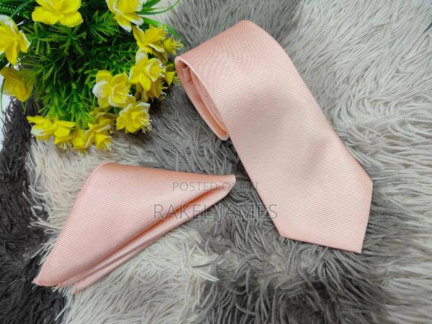 Orange Tie With Pocket - thumbnail 3