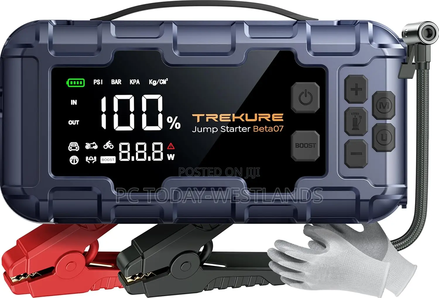 Car Battery Jump Starter With Air Compressor 6000a 160psi