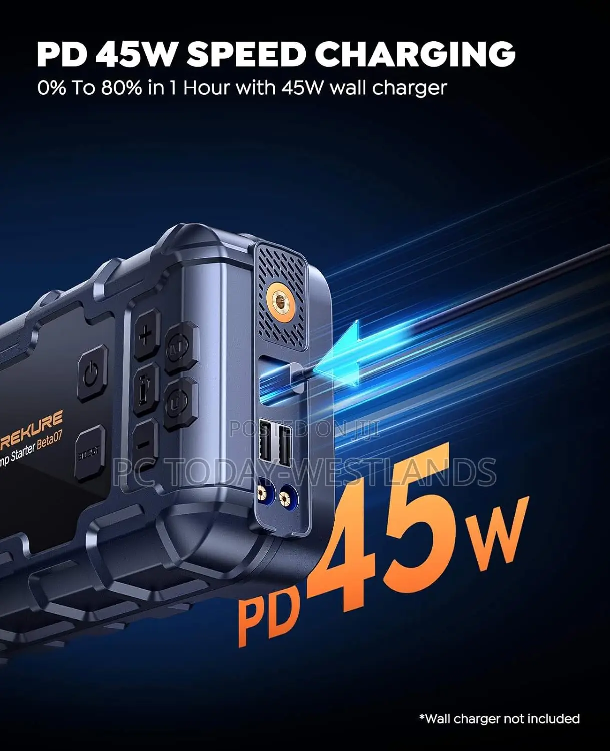 Car Battery Jump Starter With Air Compressor 6000a 160psi