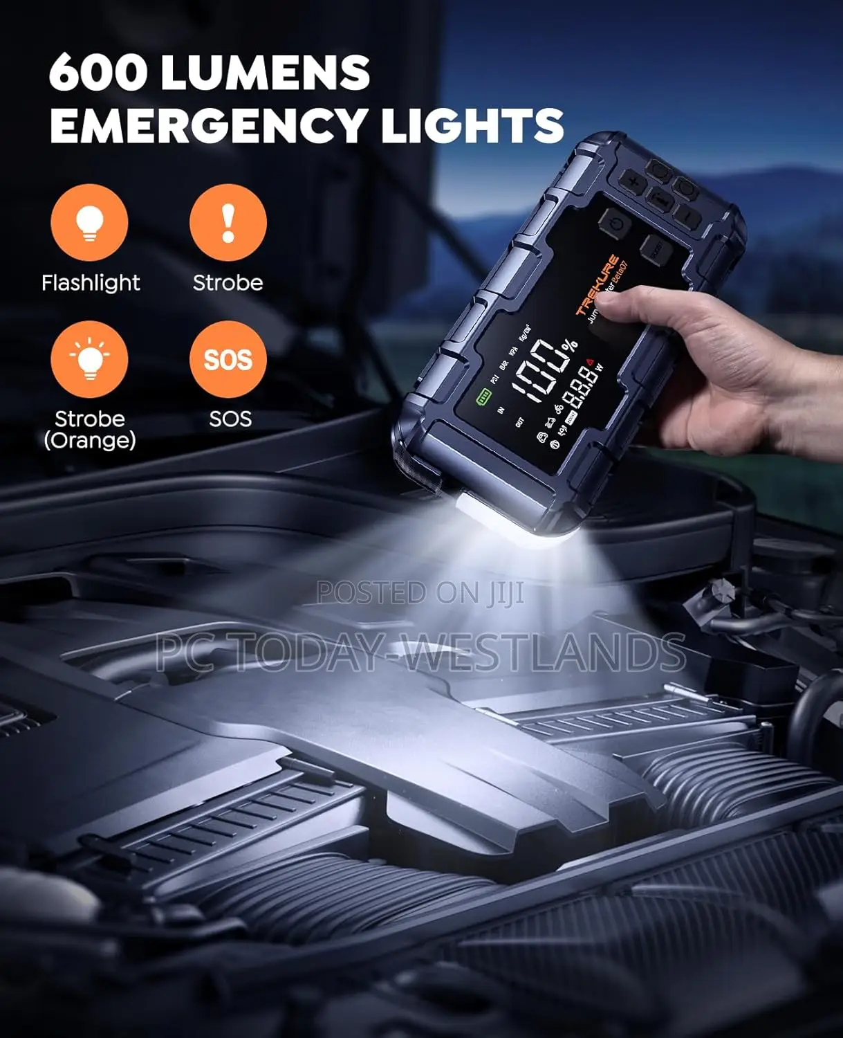 Car Battery Jump Starter With Air Compressor 6000a 160psi