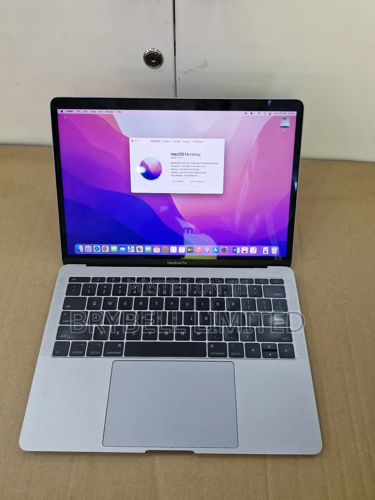 Laptop Apple MacBook Pro 2016 8GB Intel Core I5 SSD 256GB