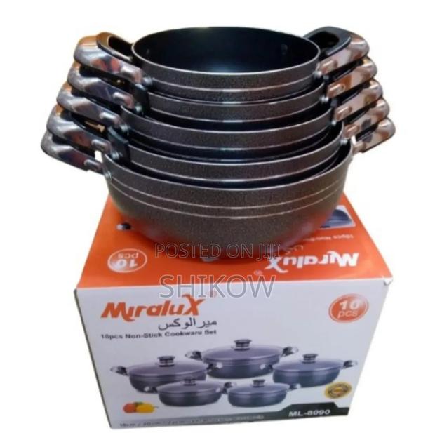 10 Pieces Miralux Nonstick Sufuria - main view