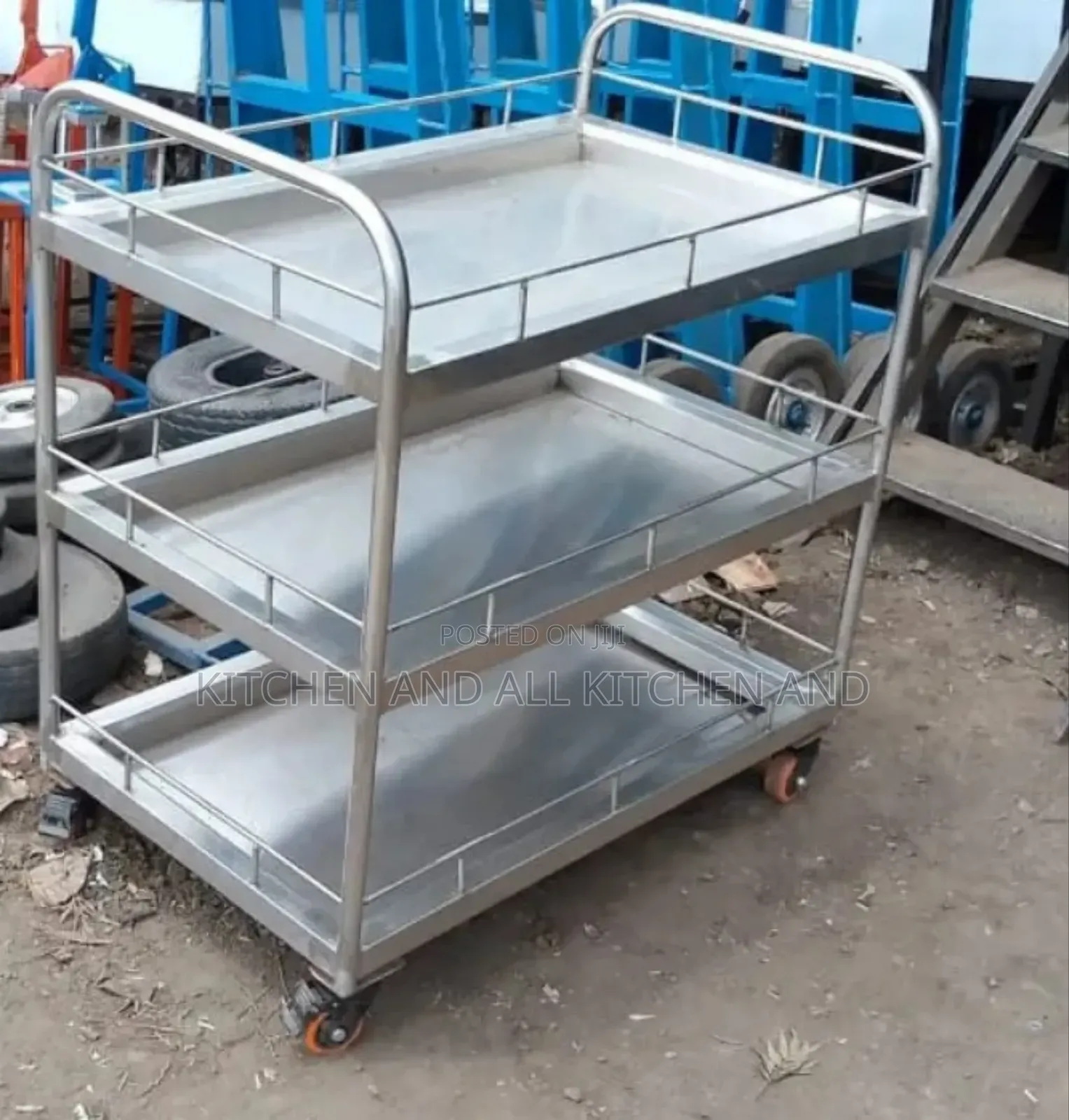 Heavy Duty Stainless Steel Stores Trolley