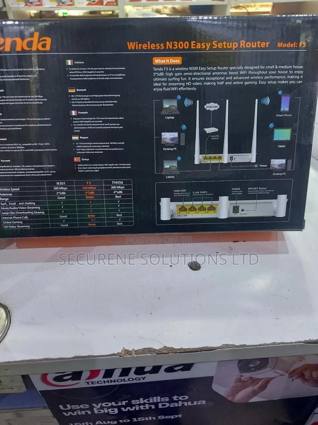 Tenda F3,Wireless N300 Easy Setup Router - thumbnail 3