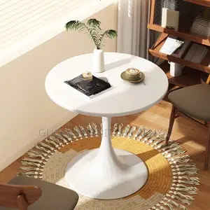 Dining Tables: Office Rounded Wooden Board Game Coffee Table
