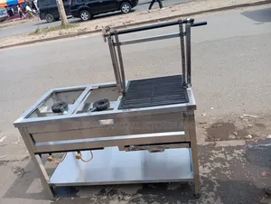 Combined 2 Burner +Charcoal Grill