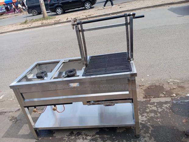 Combined 2 Burner +Charcoal Grill - main view