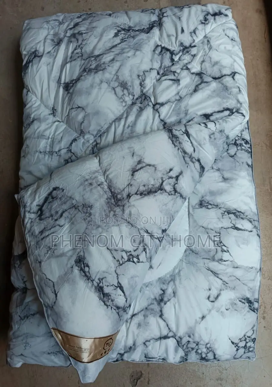 Marble Design Cotton Binded Duvet Set Available