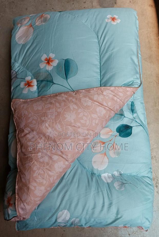 Double Side Flowered Binded Cotton Duvet Set - thumbnail 2