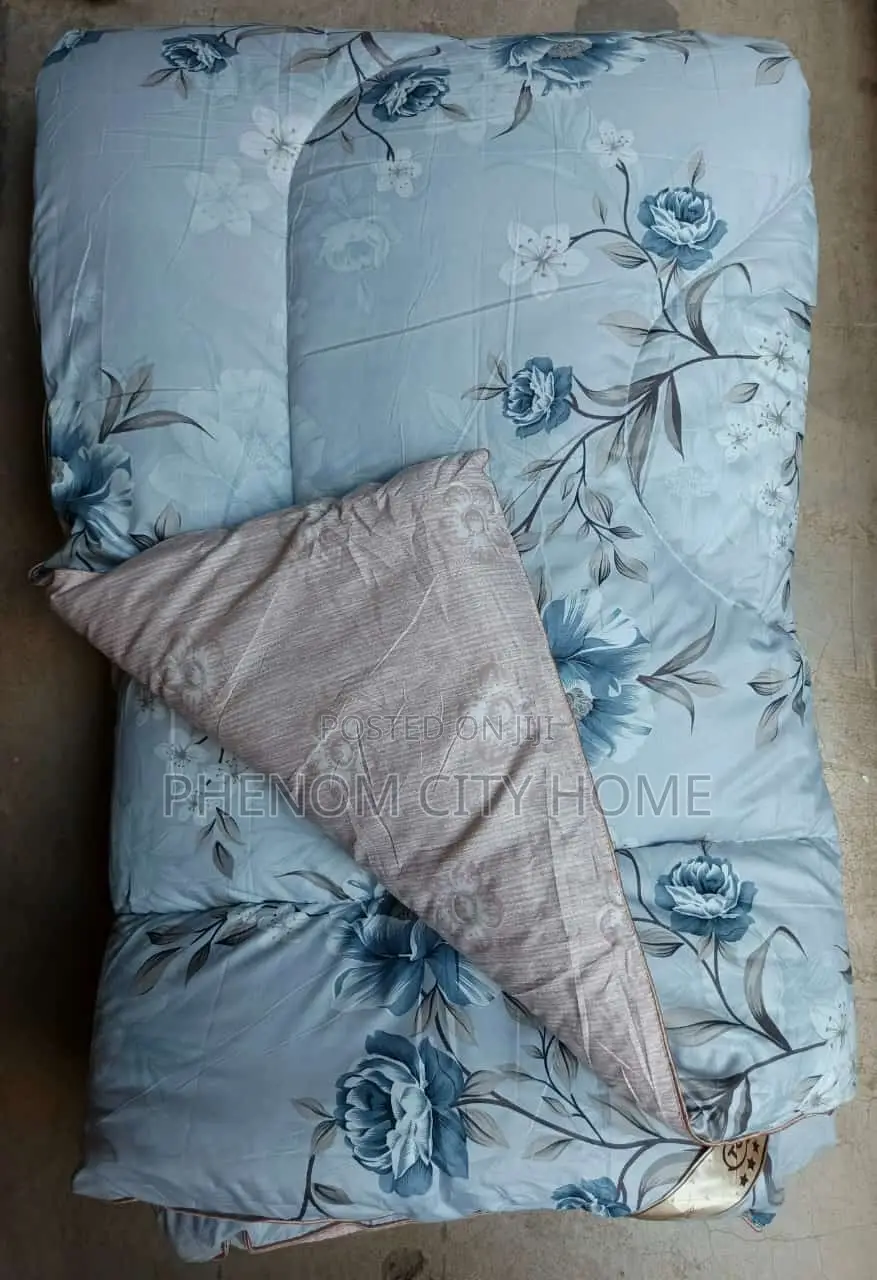Grey Binded Quality Pure Cotton Duvet Set