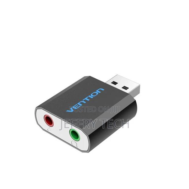 Vention Usb External Sound Card Black Metal Type
