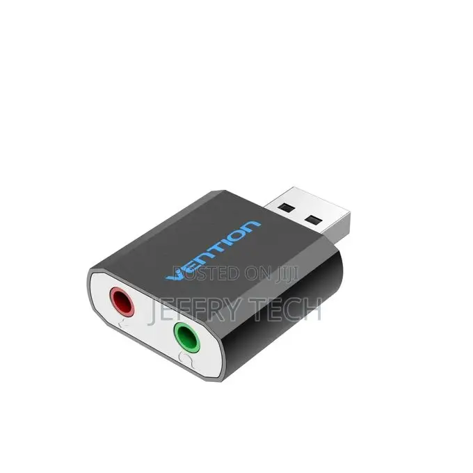 Vention Usb External Sound Card Black Metal Type