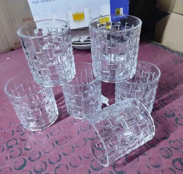 6 Pieces Short Glasses Mesh Design