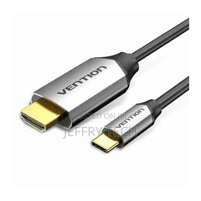 Vention Usb-C to Hdmi Cable 2m Black Aluminum Alloy Type