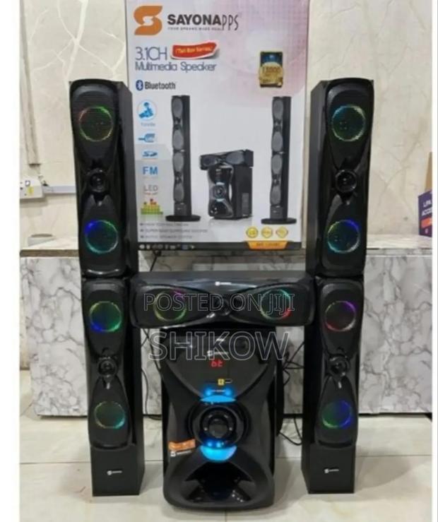 Sayona SHT-1204bt 3.1ch Subwoofer System Tallboy Speakers