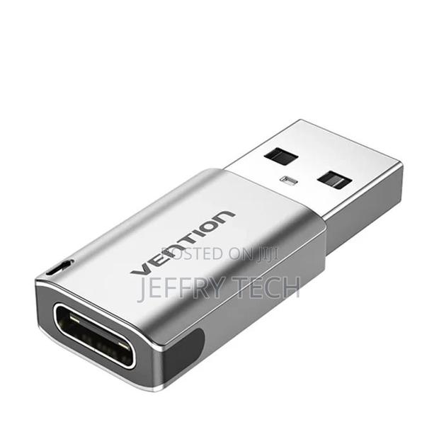 Vention Usb 3.0 Male to Usb-C Female Adapter Gray Aluminum