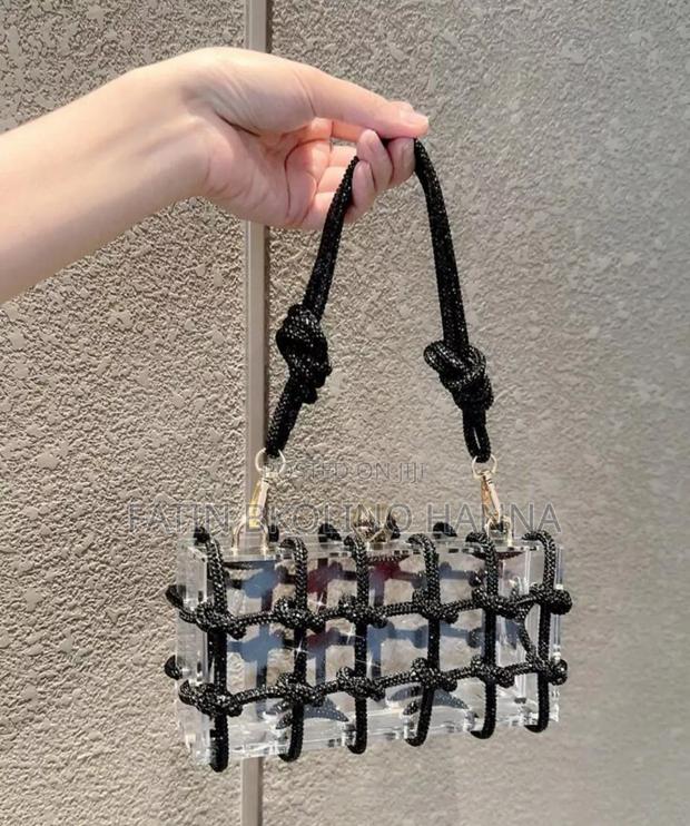 Clear Shiny Clutch Bag - main view