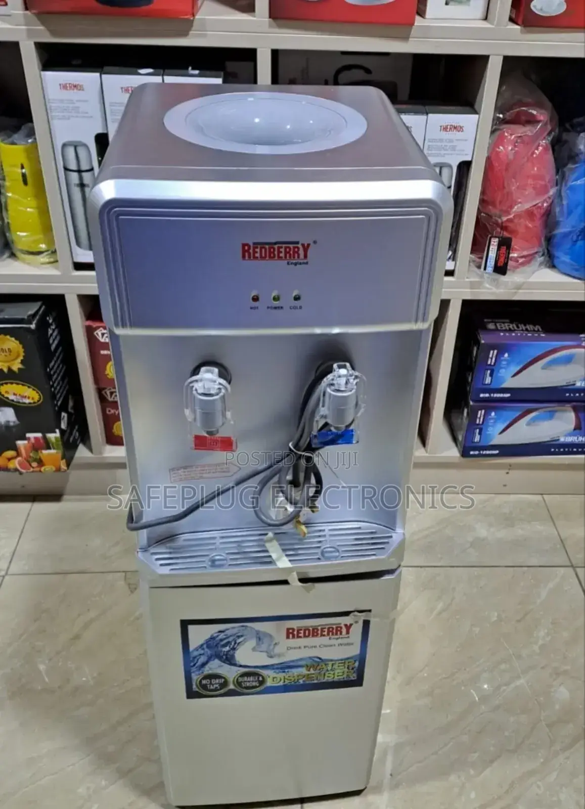 Redberry Hot Cold Water Dispenser Cooling Dispenser Silver.