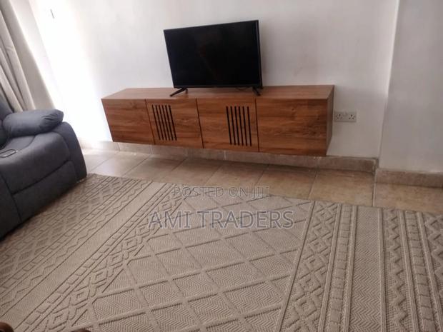 Natural Brown Floating Tv Stand