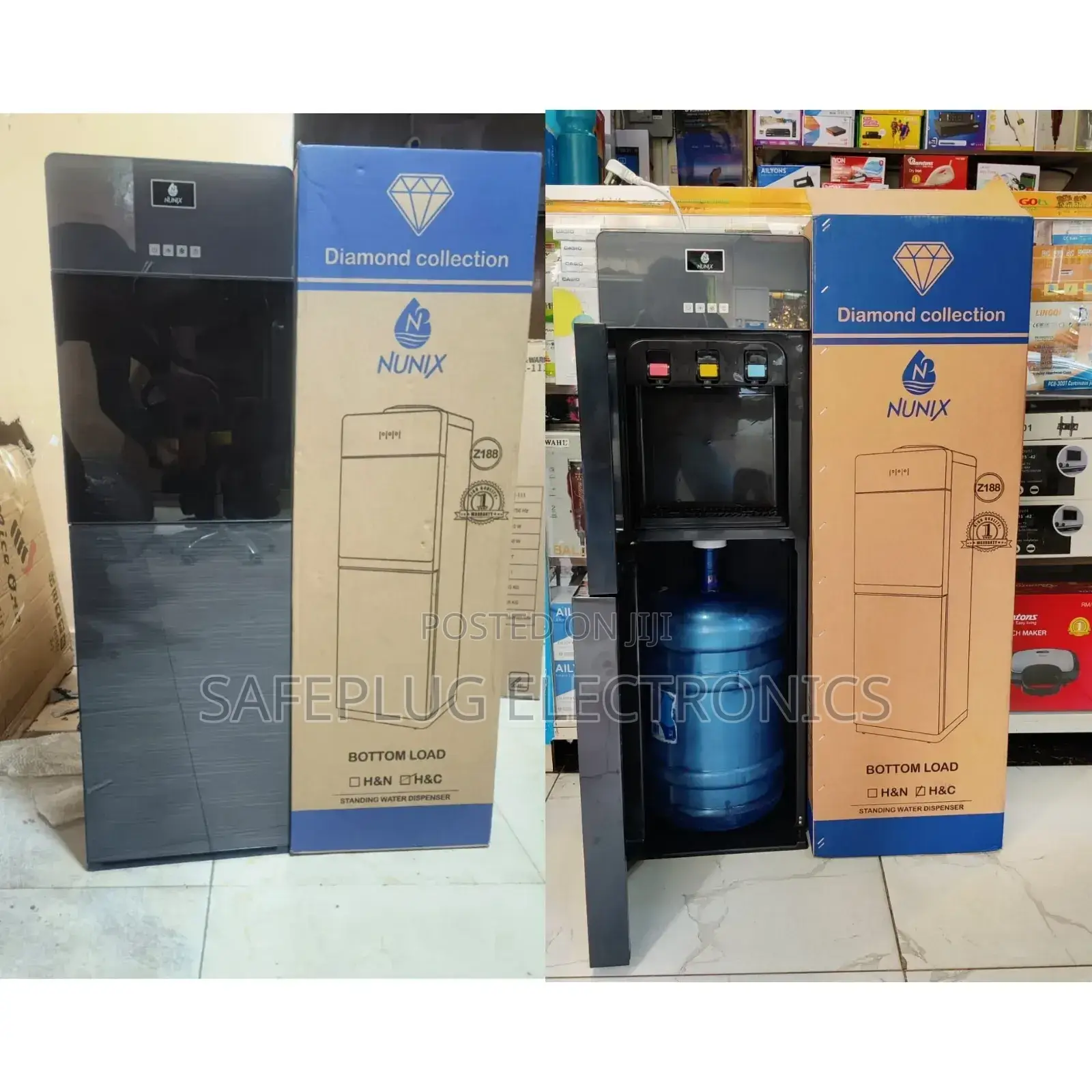 Z118c - Bottom Load Dispenser - Nunix 3 Taps Water Dispenser