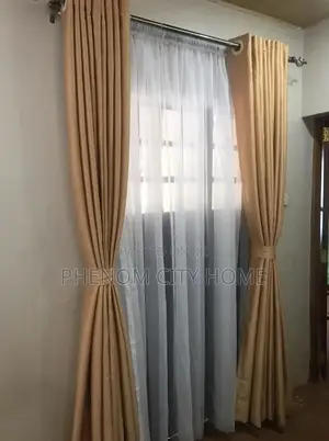 Grey Polyester Curtains Available