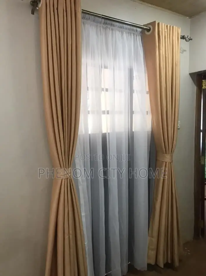Grey Polyester Curtains Available