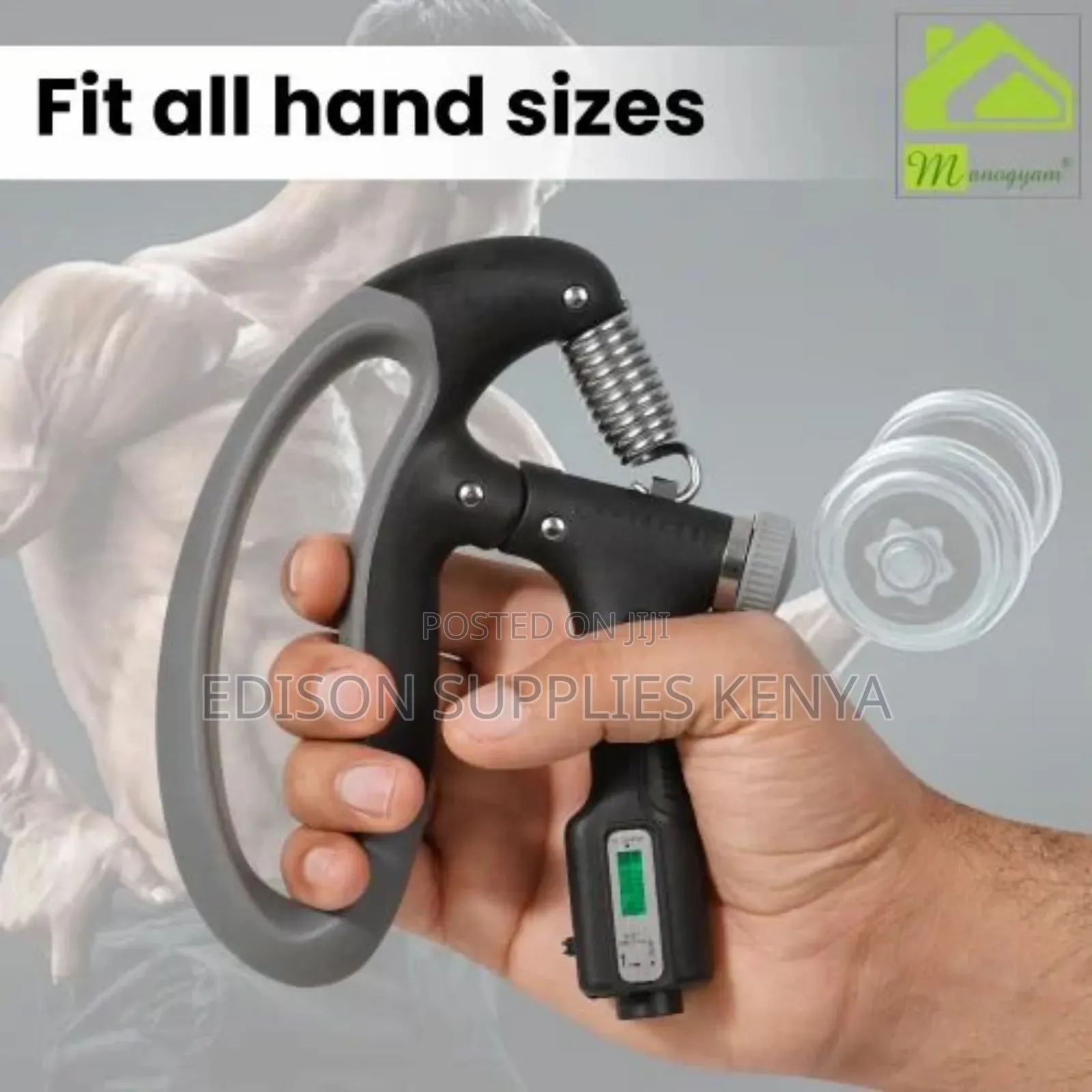 100kg Hand Grips Digital Counter Forearm Train Exercise Grip