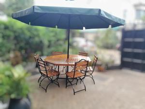 Wooden Elegant Gazebos, Garden Umbrellas With 6 Chaira