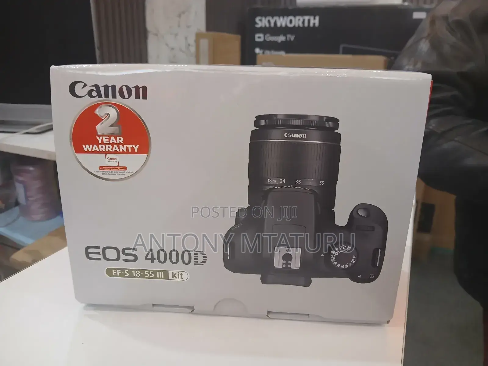 Canon Eos 4000d DSLR Camera With Ef-S 18-55 Mm Lens