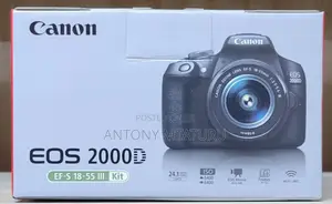 Canon Eos 2000d Dslr Camera And Ef-s 18-55 Mm Lens