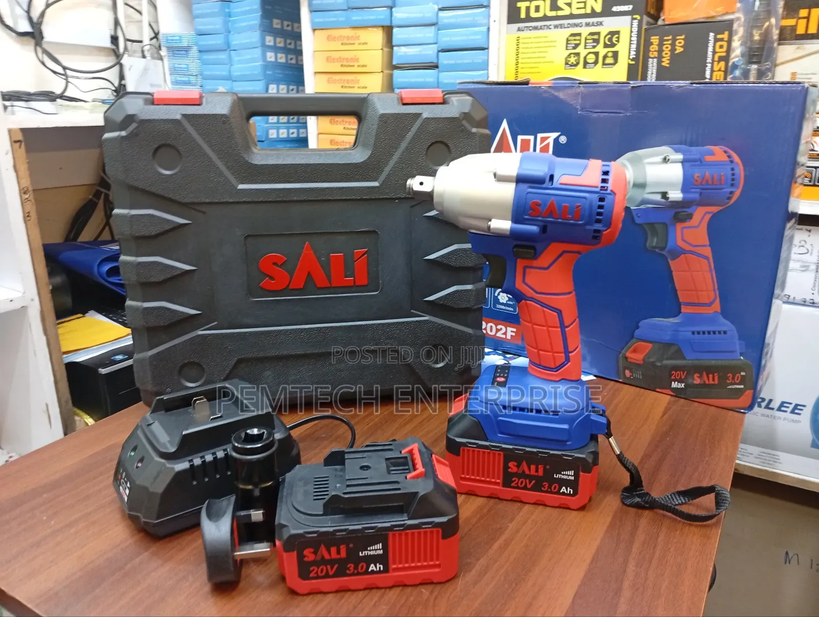 Sali 20v/3.0ah 1/2" Brushless Impact Wrench 300n.M