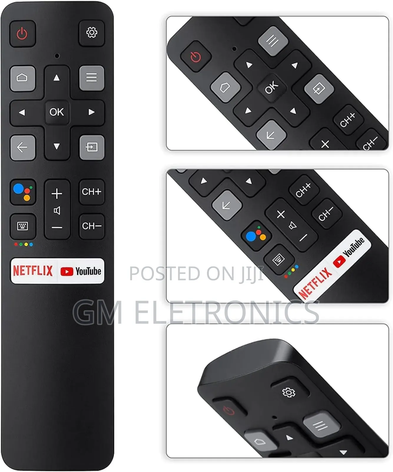 New Remote Rc802v -TCL Android Smart Tv No Voice Function