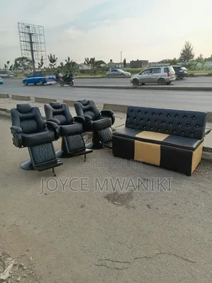Barber Seats or Kinyozi and Waiting Bench 