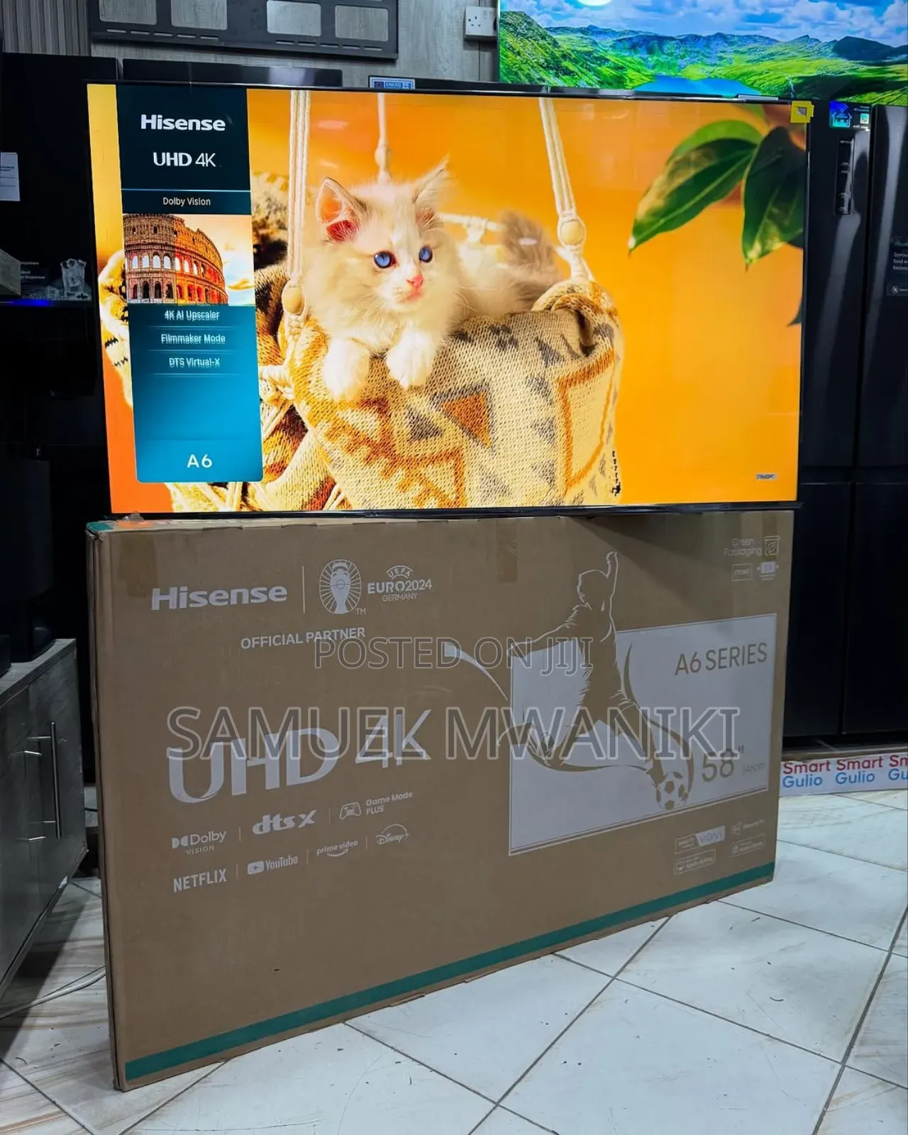 Hisense 58" A6 Series Uhd Smart Led Tv Frameless New