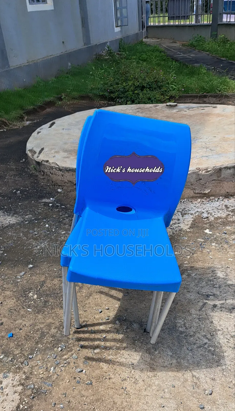 Strong and Durable Plastic Chair With Chrome Silver Legs