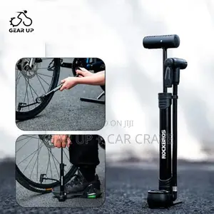 Rockbros Portable 120 Psi Pump With Gauge and Attachment