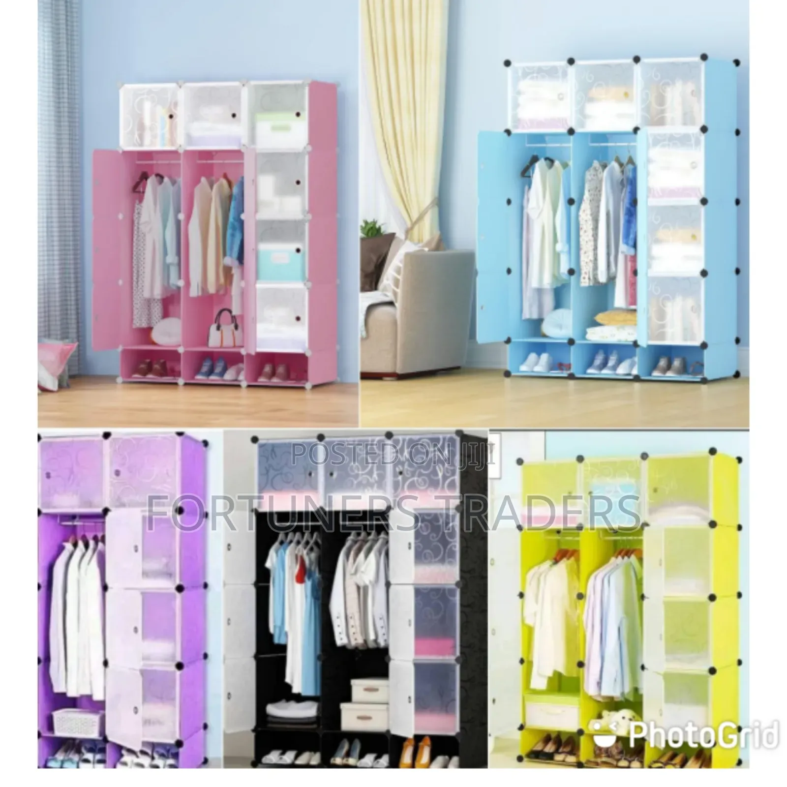 Plastic Wardrobe Three Column*