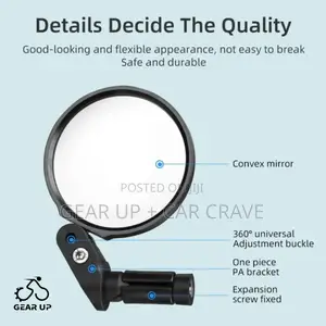Rockbros Bicycle Handlebar Rear View Mirror