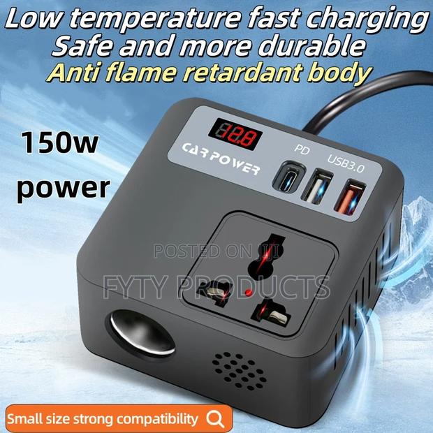 Car Power Inverter With Dc Outlets - thumbnail 2