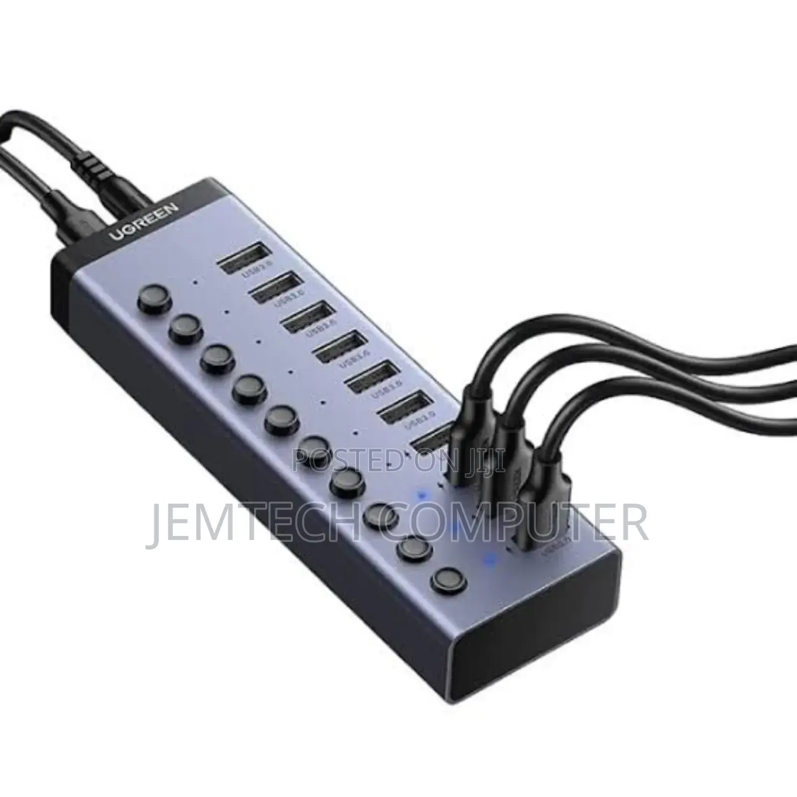 Ugreen Usb 3.0 7-Port Hub-12v2a (Dc: 5.5) Power Supply (Uk)