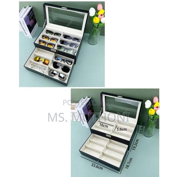 12 Slots Double Layer Glasses Organizer/Storage Box* - thumbnail 2