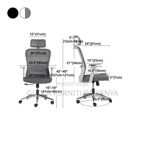 Office Chairs: Ergonomic Office Lumbar Support Mesh Chair