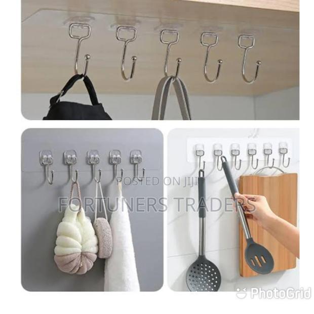 *6 Slot Adhesive Wall Hooks* - main view