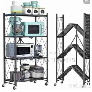 4 Layer Foldable Kitchen Rack